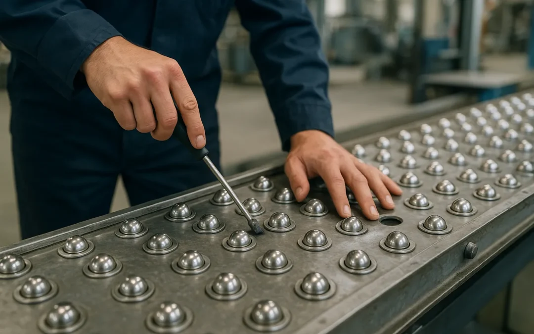 Mantenimiento de sistemas de transferencia de bolas industriales