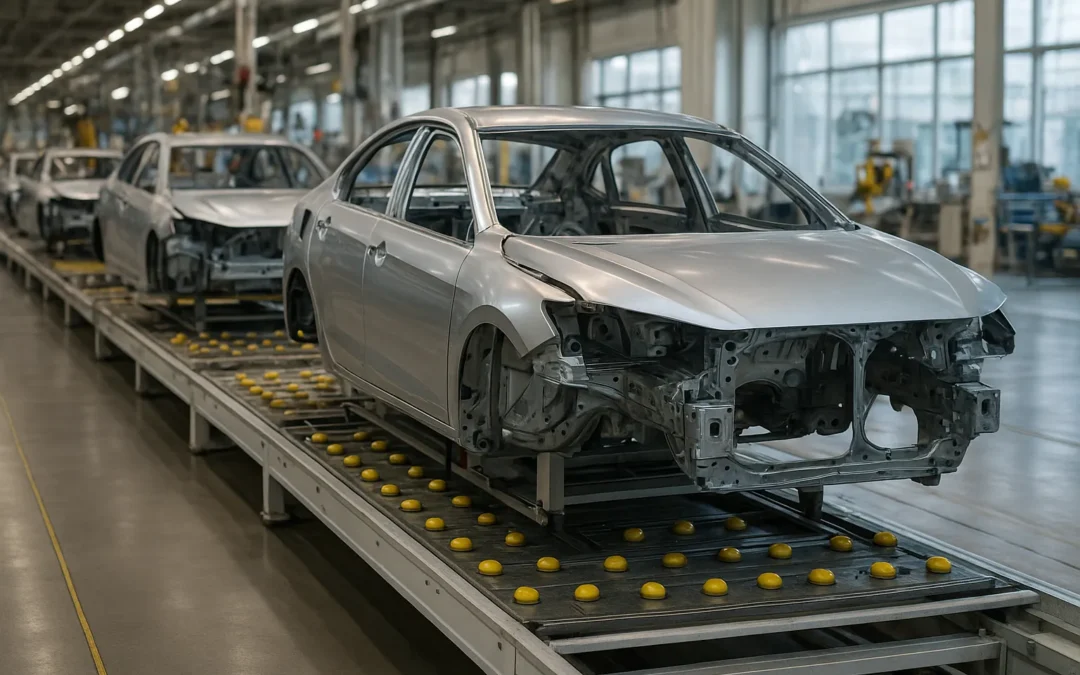 Mesas de bolas para líneas de ensamble automotriz